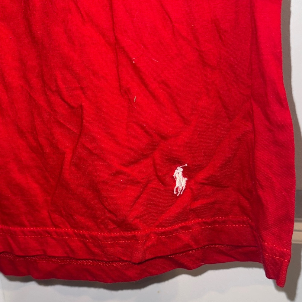 Polo Ralph Lauren Classic Unisex Red Short Sleeve Tee - Picture 4 of 12